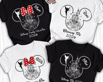 Disney Family Vacation 2026 Shirt, Disney Birthday Boy-Girl Tee, Birthday Squad, Disney Trip Shirt, Disney Matching, Disney World