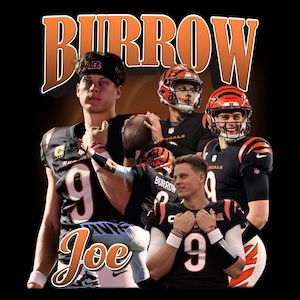 Joe Burrow T Shirt Design PNG Instant Download 300 Dpi