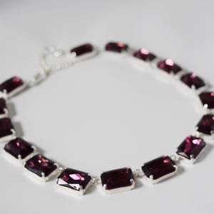 Purple Statement Necklace, Amethyst Anna Wintour Necklace, Purple Necklace, Crystal Necklace, Wintour Necklace, Amethyst Rhinestone Necklace