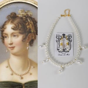 Josephine Pearl Necklace+Dress Set - Romantic Royalcore Princess Dress