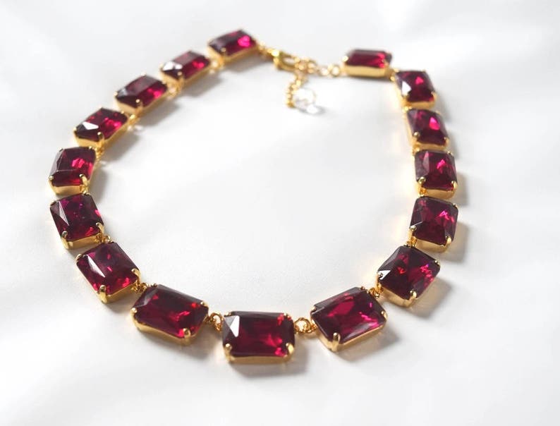 Fuchsia Pink Anna Wintour 新色追加して再販 Georgian Necklace Dark