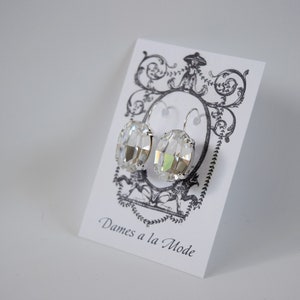 Big Swarovski Earrings, Swarovski Crystal Earrings, Diamond Crystal Earrings, Clear Crystal Earring, Crystal Jewelry, Rhinestone Earrings
