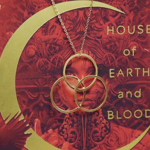 Bryce's Archesian Amulet Necklace Crescent City Jewelry, ACOTAR Bryce Quinlan Jewelry, Bryce Necklace Sarah J Maas, SJM, Book Jewelry image 3