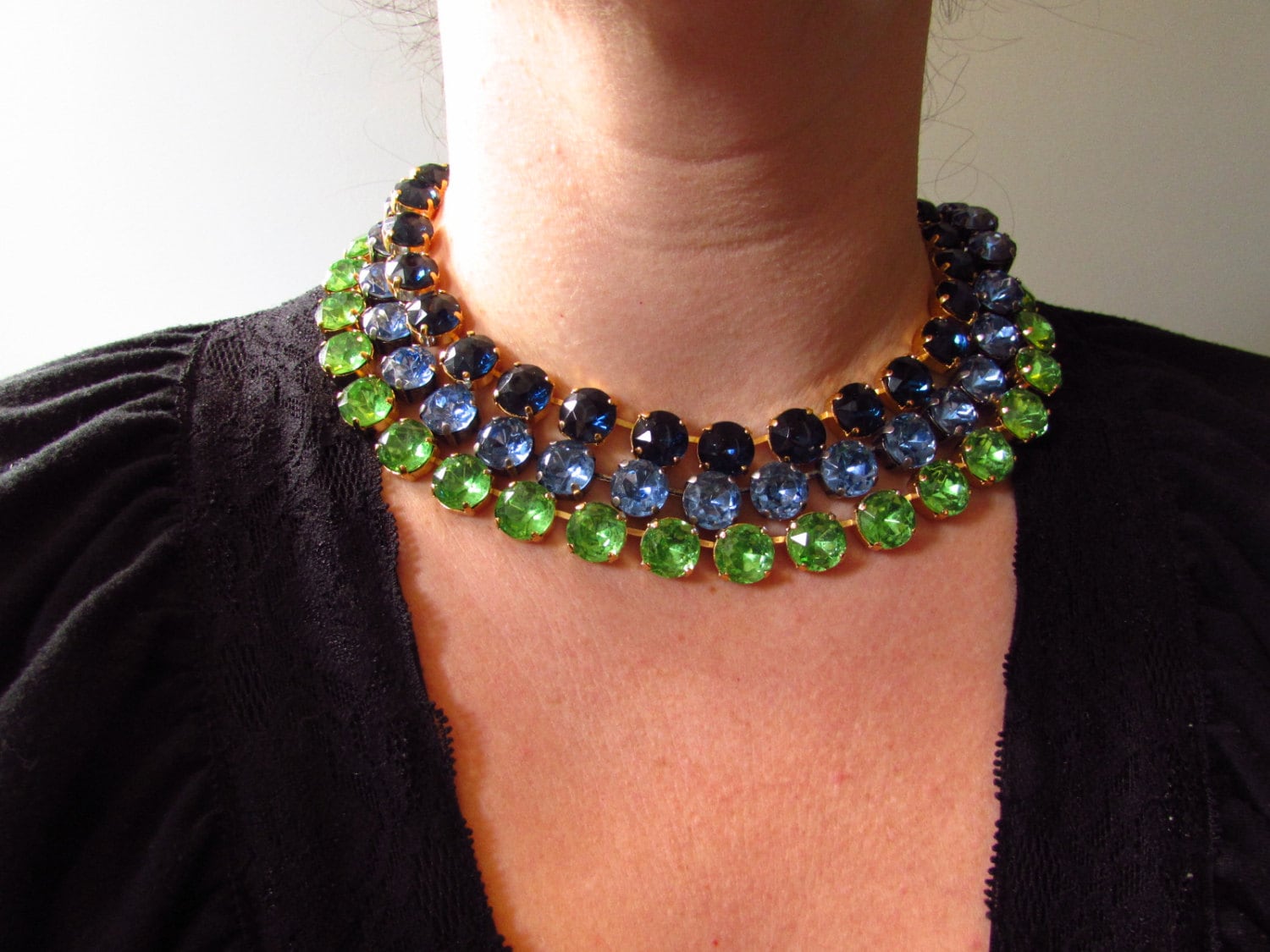 Kaleidoscope Tennis Necklace Clear main image 0
