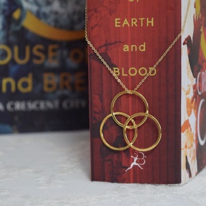 Bryce's Archesian Amulet Necklace Crescent City Jewelry, ACOTAR Bryce Quinlan Jewelry, Bryce Necklace Sarah J Maas, SJM, Book Jewelry image 5