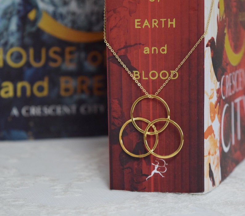 Bryce's Archesian Amulet Necklace Crescent City Jewelry, ACOTAR Bryce Quinlan Jewelry, Bryce Necklace Sarah J Maas, SJM, Book Jewelry image 5