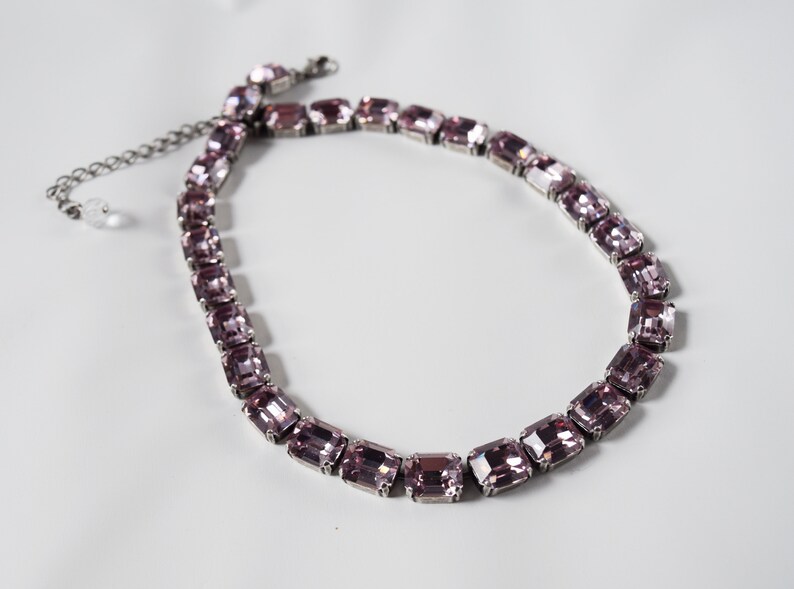 ALEEKA PURPLE CRYSTAL SWAROVSKI® CLUSTER RING main image 0