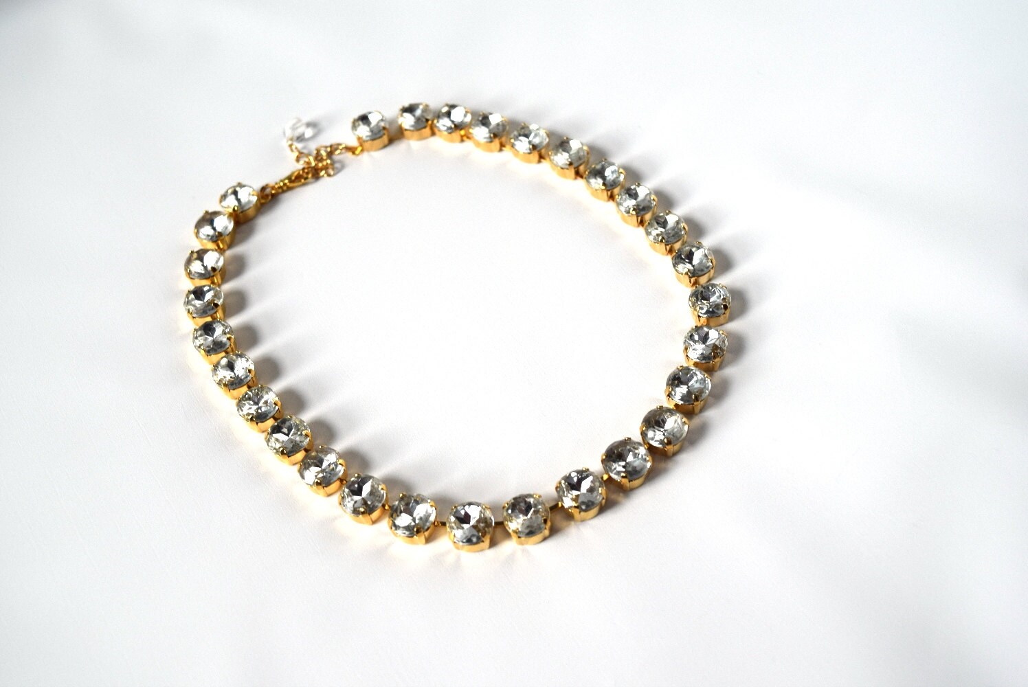 Crystal Necklace Diamond Anna Wintour Necklace Georgian - Etsy