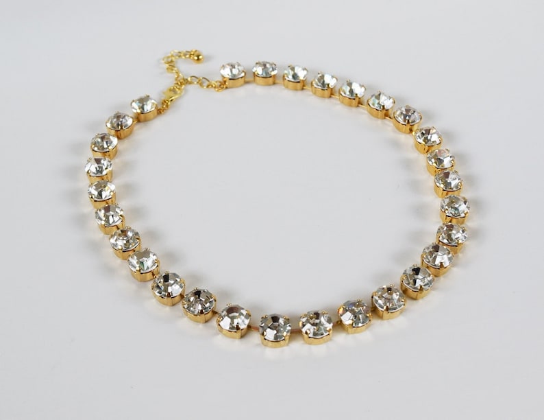 Kaleidoscope Tennis Necklace Clear