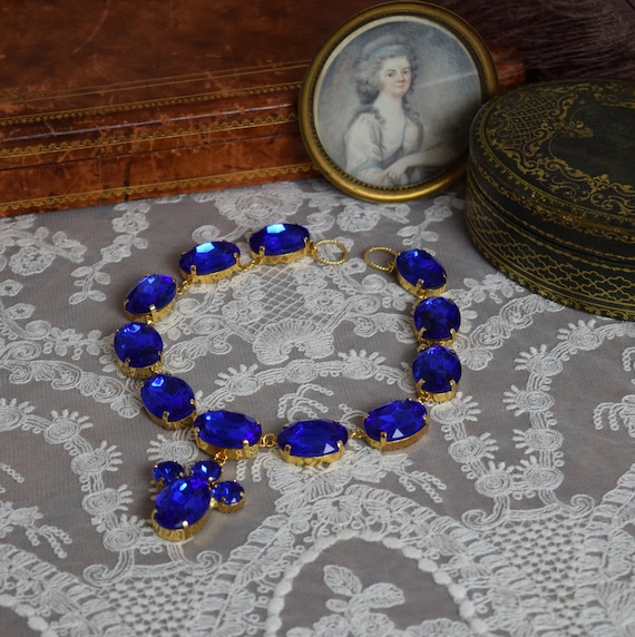 Reproduction 18th Century Necklace, Riviere Necklace, Collet
