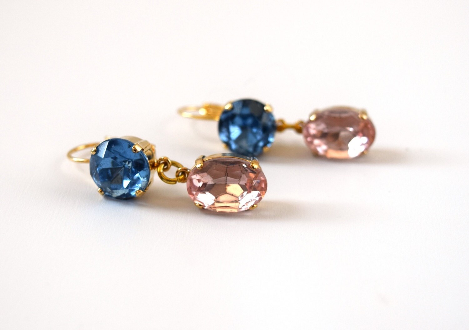 ピアス [KATENKELLY] Pretty Oval Capri Blue Earrings Nicole