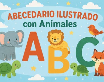 Alphabet Poster for Kids | Animals Printable | Educational Digital Download PDF
