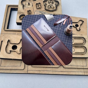 Leather wallet cutting mold, short clutch wallet die-cutting knife, customized leather cutting mold, DIY leather art tools