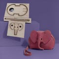 Handmade leather products knife molds, leather elephant money bag knife molds, leather and metal cutting molds, leather handicrafts product logo