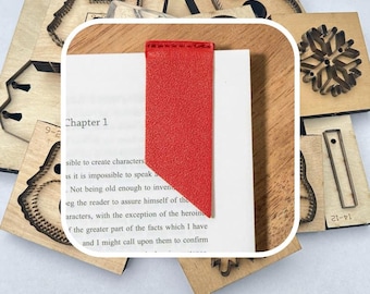 Molde para marcapáginas de cuero, troquel minimalista para marcapáginas, troquelado para manualidades en cuero, troquelado láser personalizado.