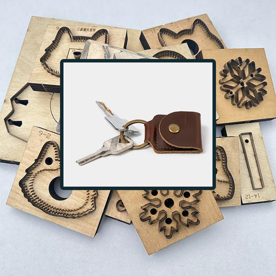 Simple Mini Wallet Keychain, Men's and Women's Coin Bag, Leather ...