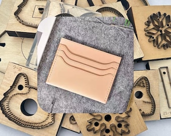 Doppelseitige 6-fach Kartenhalter-Stanzform, kleine Brieftasche Kartenhüllen Stanzform, manuelles Leder Handwerk Kartentasche Stanzwerkzeug