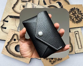 Leather wallet mold, leather card holder cutting knife, cowhide DIY cutting mold, custom-made mold