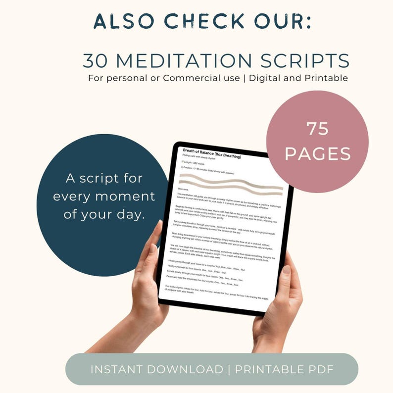 6 Guided Sleep Meditation Script – Deep Rest, Relaxation (printable PDF ...