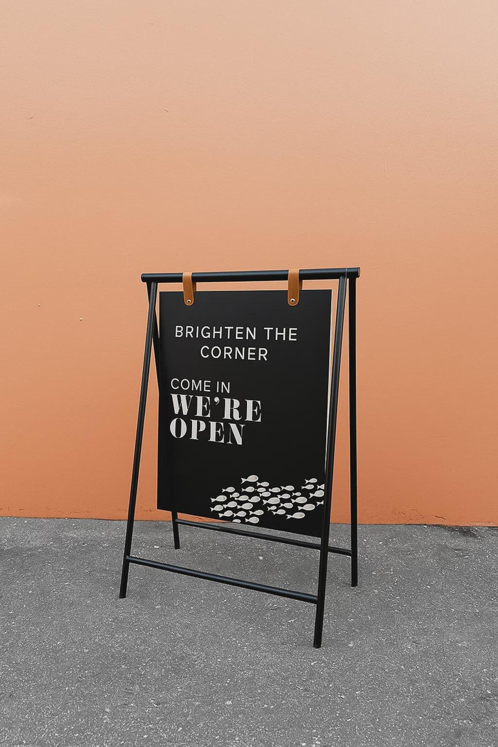 Personalized Sidewalk Sign | Folding A-frame Shop Sign | Restaurant ...