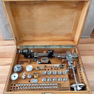 Horlogemaker Andra & Zwingenberger draaibanken 8 mm spantangdraaibank