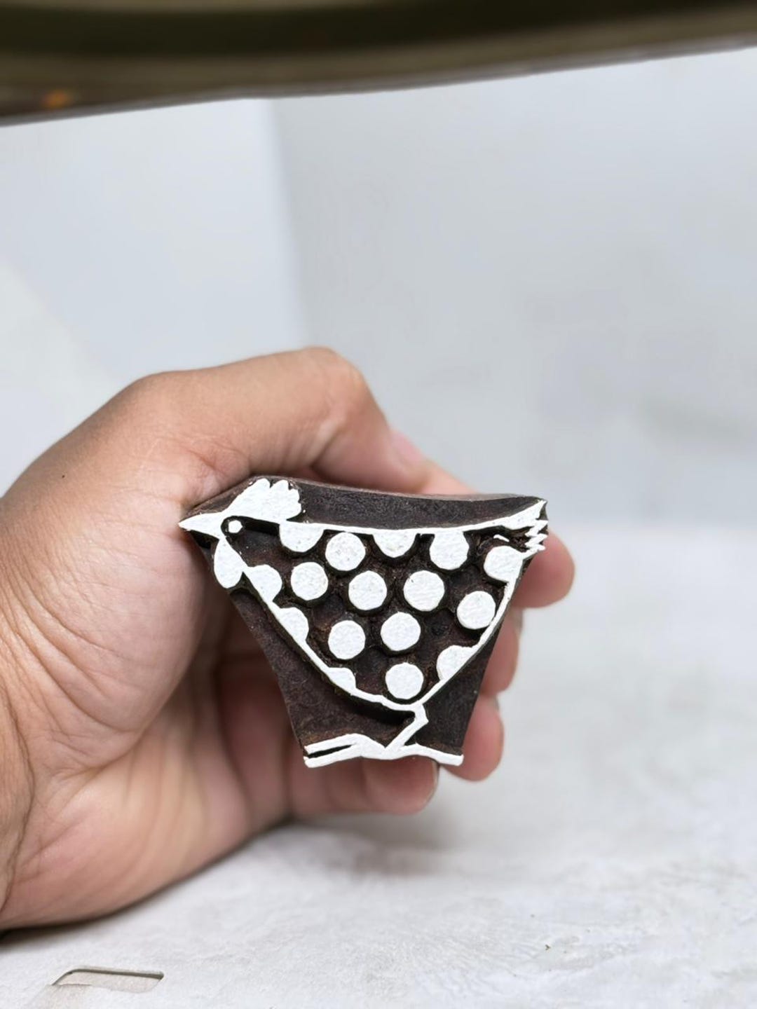Hand Carved Hen Stamp: Indian Printing Block - Etsy