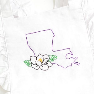 Louisiana Magnolia Outline Embroidery Design - Etsy