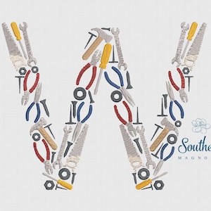 W Tools Alphabet Diseño de bordado