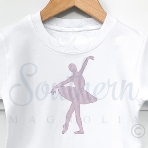 Ballerina Embroidery Design, Sketch Fill, Dancer Embroidery File, Dance Embroidery Design, Ballet Embroidery File, Machine Embroidery, PES