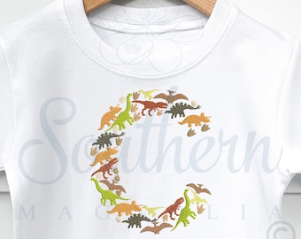 Dinosaur Embroidery Design, letter C alphabet embroidery pattern, initial embroidery design for little boys, DIY dinosaur birthday shirt boy