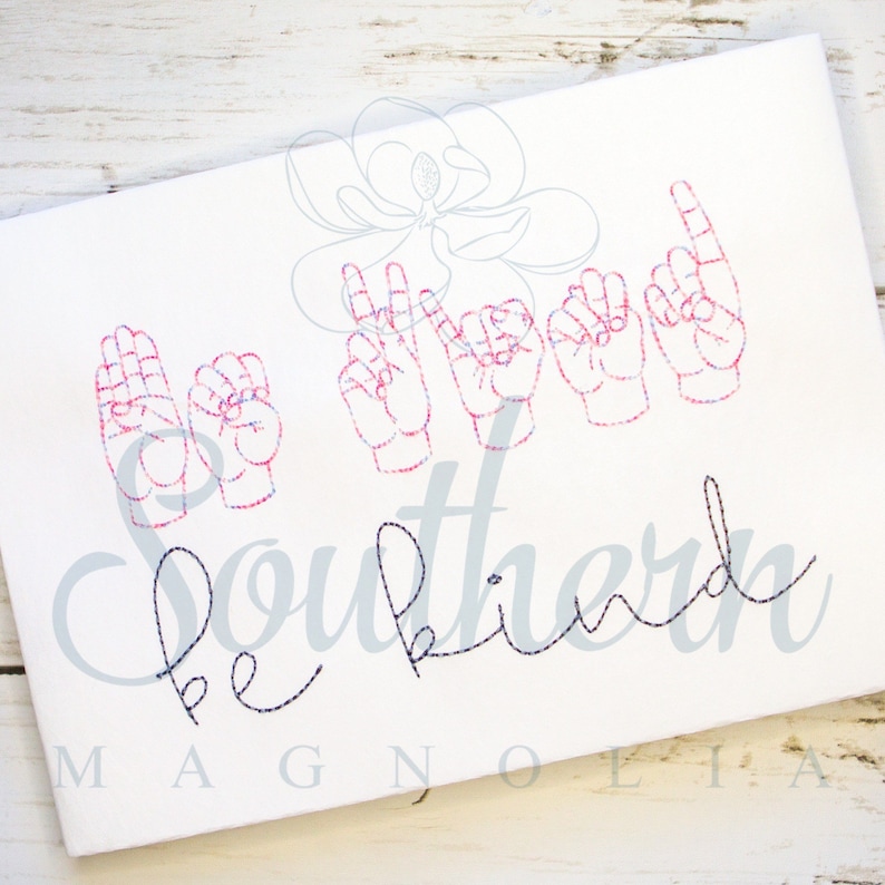 Sign Language Machine Embroidery Designs Sign Language Embroidery Design, Bean Stitch Embroidery Font, DIY ...