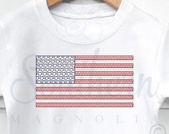 American Flag Embroidery Design, motif stitch, july 4th embroidery design, patriotic embroidery design, Kids embroidered July 4th shirts