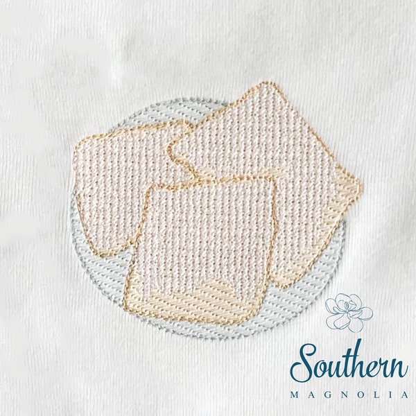 Beignets Sketch Fill Embroidery Design