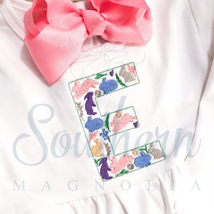E Diseño de bordado de Pascua / alfabeto de Pascua aplique, fuente de bordado de Pascua, bordado de letras de Pascua, camisa de Pascua, regalo de Pascua para los niños