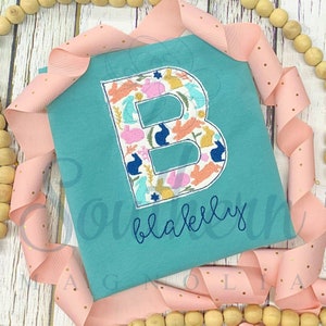 B Easter Embroidery Design | easter alphabet applique, easter embroidery font, easter letter embroidery, easter shirt, easter gift for kids