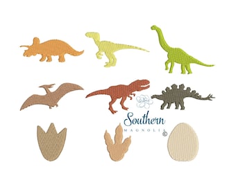 Dinosaur Build Your Own Design Sketch Fill Mini Machine Embroidery Design