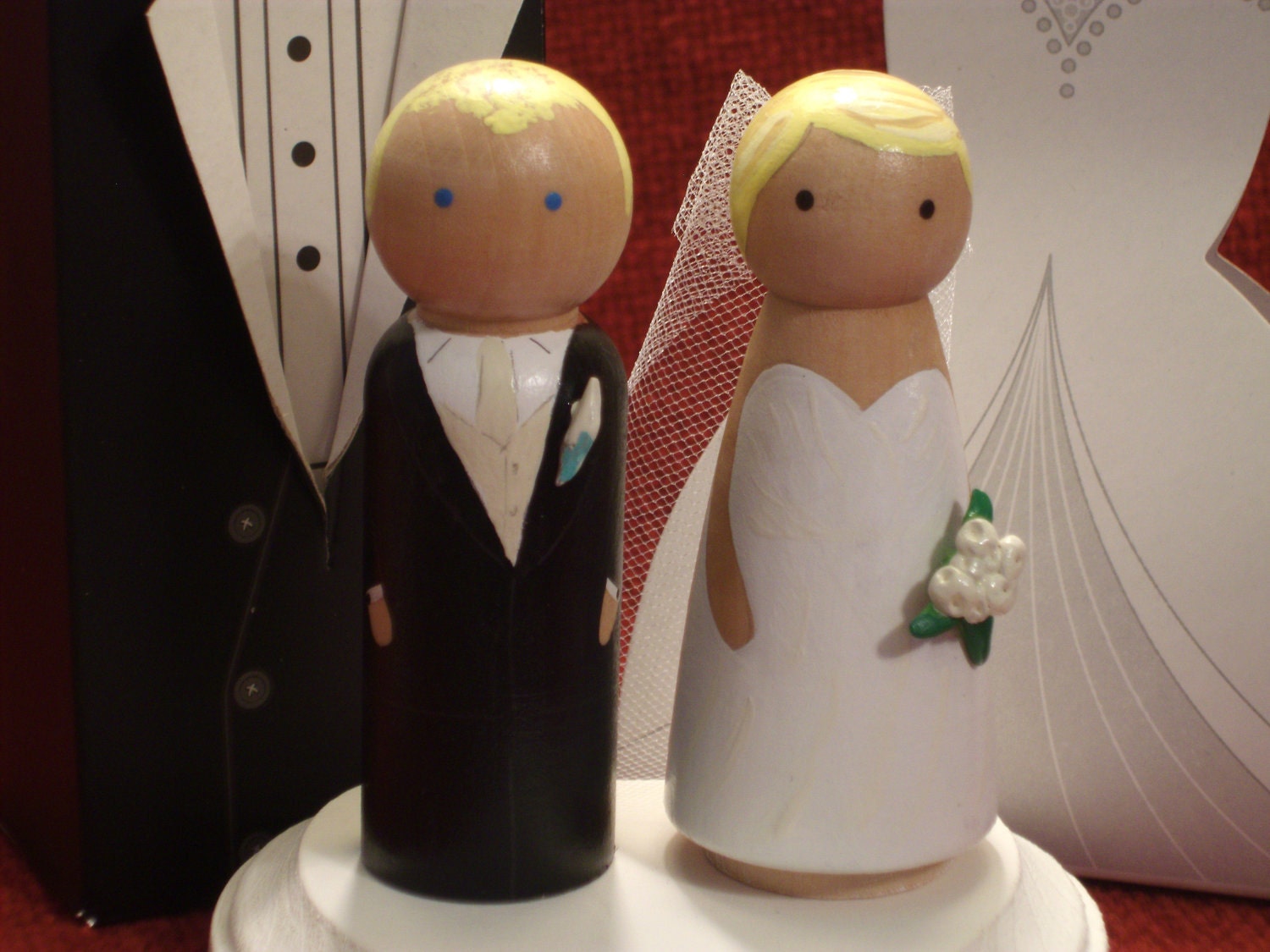 Wedding Cake Toppers Fully Customizablespecial Order Etsy