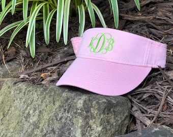 Monogrammed YOUTH Visor, Personalized Youth Visor, Monogrammed Youth Visor, Youth Tennis Visor, youth golf visor