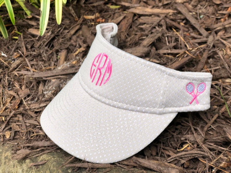 Monogrammed Youth Tennis Visor Personalized Youth Visor Etsy