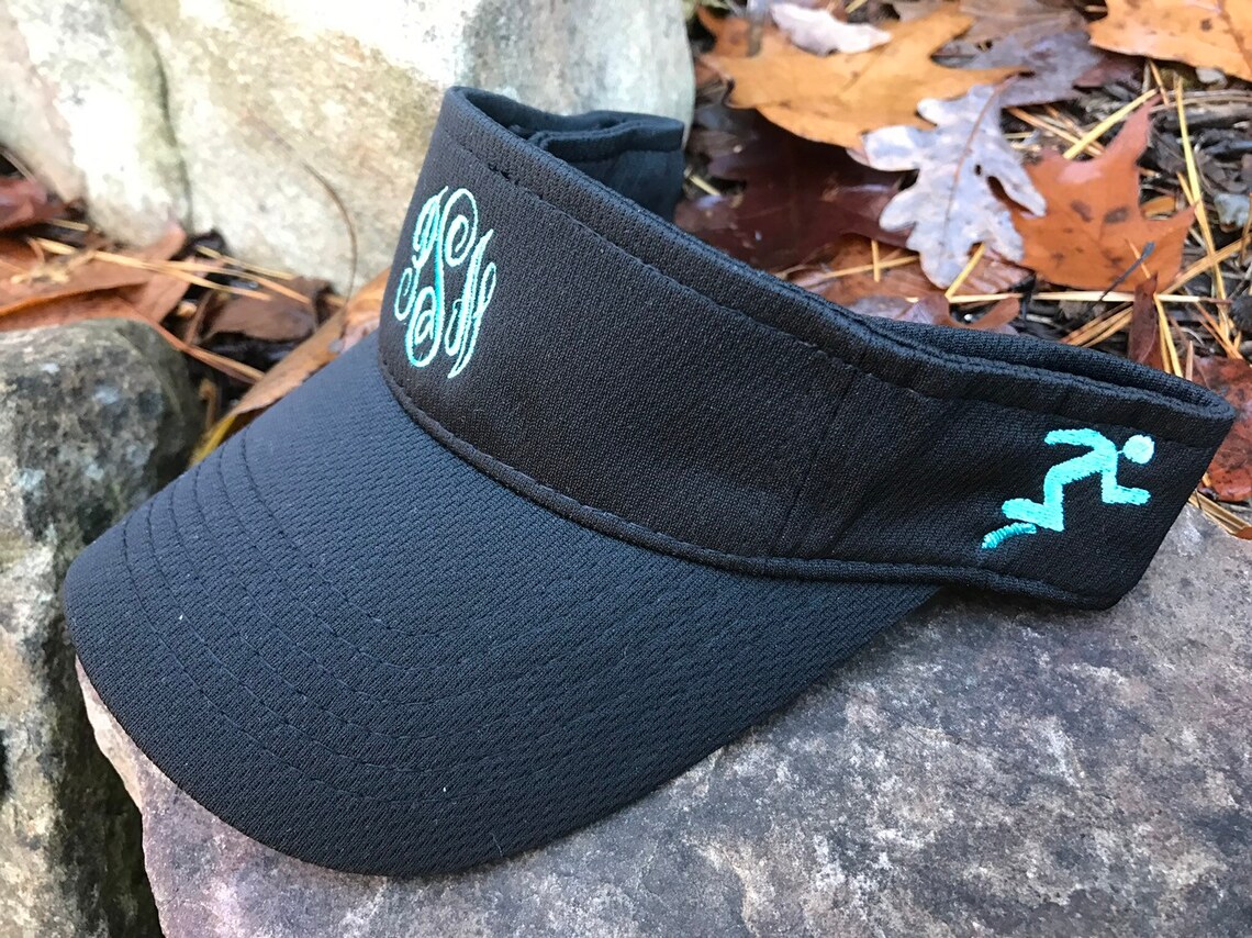Monogrammed Tennis Visor Personalized Tennis Visor Mesh Etsy