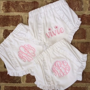 Monogrammed Knit Bloomers, Knit Baby Bloomers, Personalized Baby Bloomers, Knit Diaper Covers, Monogrammed Baby Gift, Baby Bloomers Monogram
