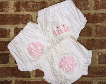 Monogrammed Knit Bloomers, Knit Baby Bloomers, Personalized Baby Bloomers, Knit Diaper Covers, Monogrammed Baby Gift, Baby Bloomers Monogram