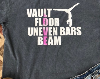 Gymnastics Tshirt, Soft Gymnastics Shirt, Gymnastics Gift,  Gift for gymnast, Gymnastics Themed Gift