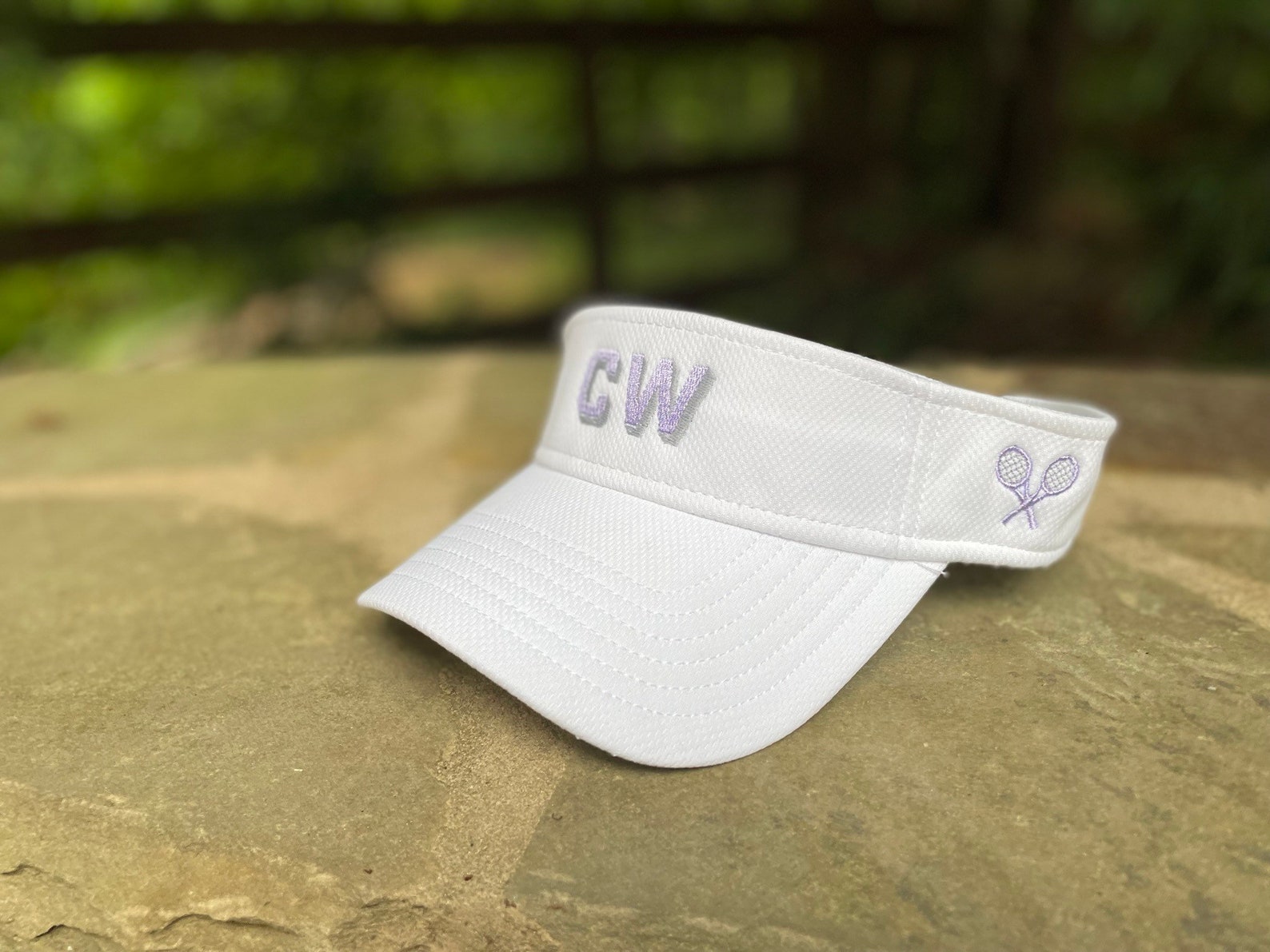 Monogrammed Tennis Visor Personalized Tennis Visor Mesh Etsy