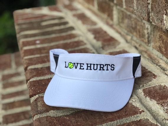 LOVE Hurts Tennis Visor Personalized 