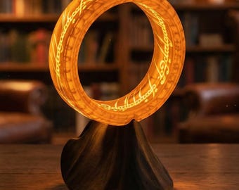 Lámpara de anillo élfico: lámpara de escritorio LED inspirada en la fantasía
