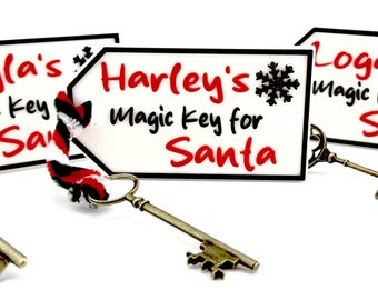 Llave mágica personalizada para Papá Noel: recuerdo personalizado de Nochebuena
