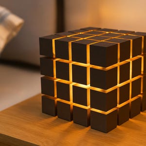 Modern Geometric Cube Lamp