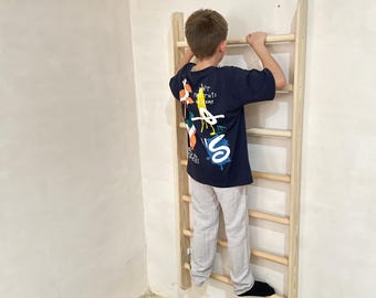 Kinder schwedische Leiter, 7-Schicht Indoor Klettern Turnhalle Montessori