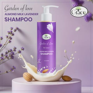 Almond Milk Lavender Shampoo – Natural, Gentle Hair Cleanser (200ML)